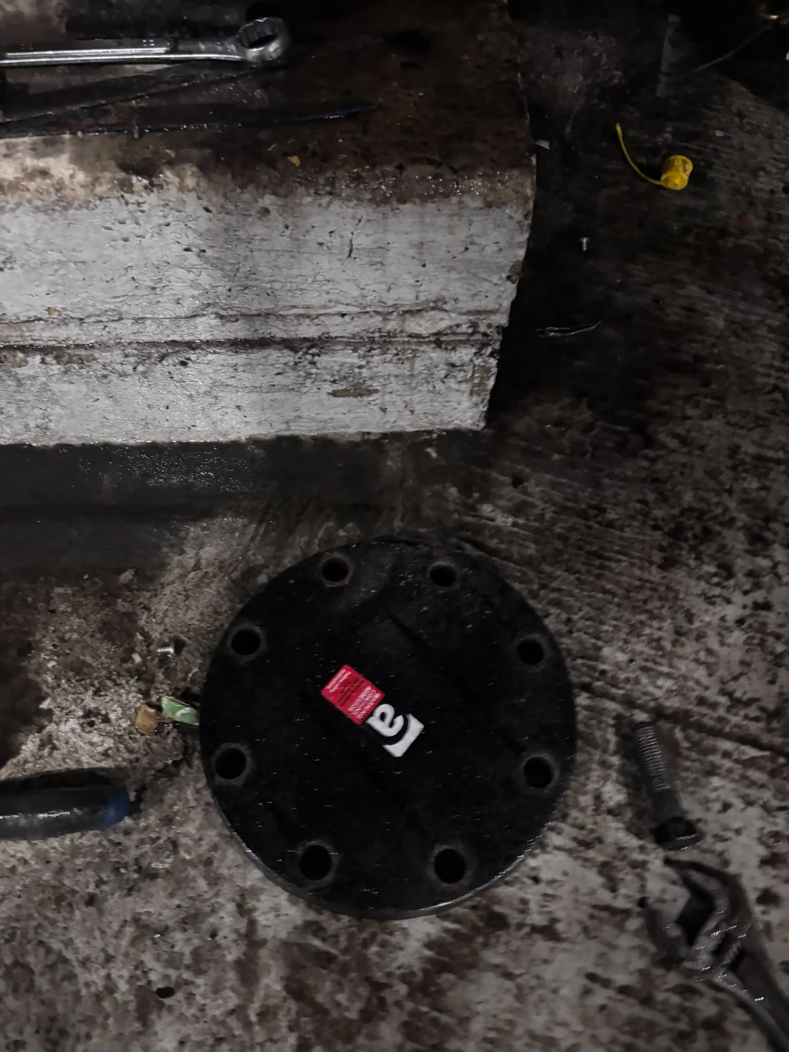 Artex scraping from a concrete ceiling during Regent's Park refurbishment